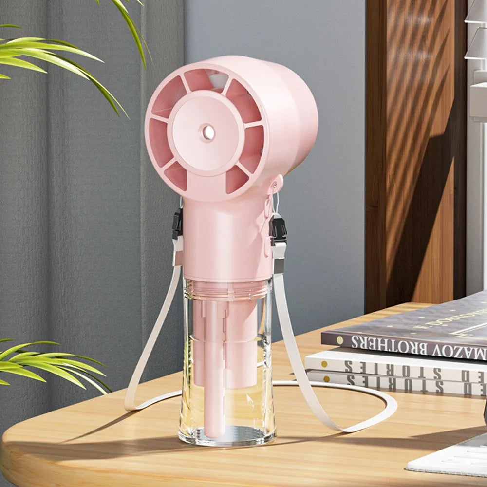 Mini Portable Water Misting Fan.