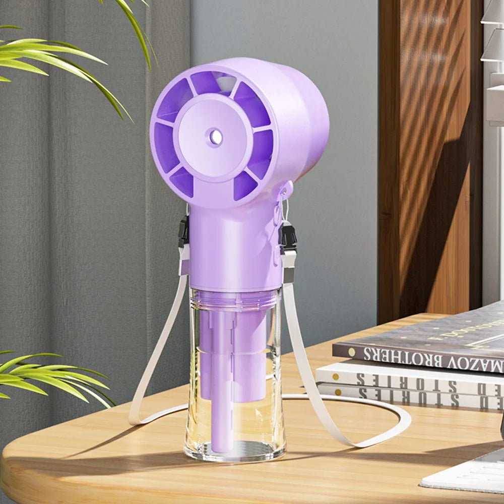 Mini Portable Water Misting Fan.