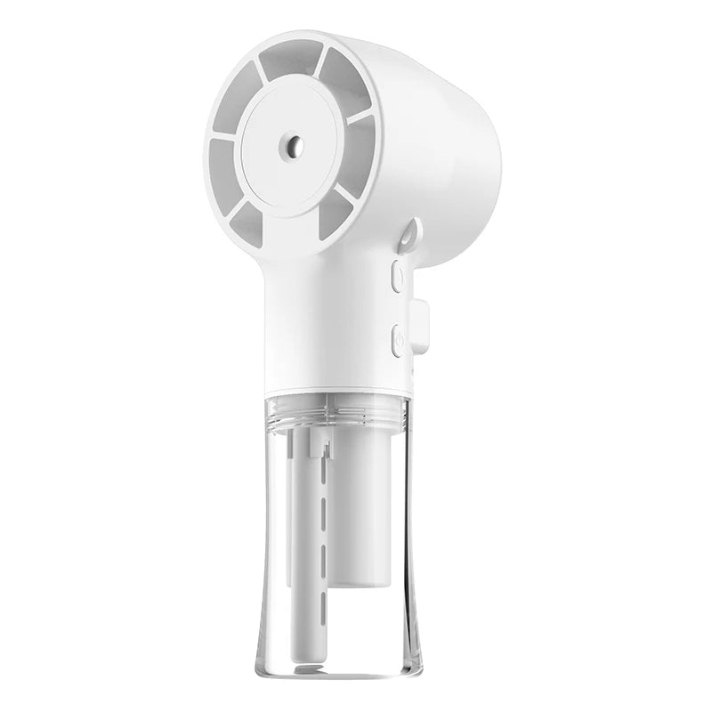 Mini Spray Fan Neck Hanging Humidifier Fan Portable Handheld Fan With 4 Gear Battery Rechargeable Hand Fan For Outdoor Child