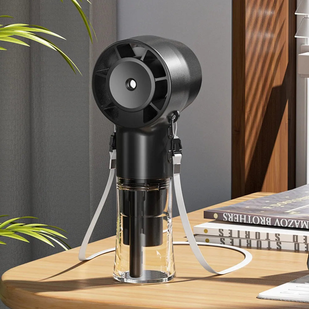 Mini Portable Water Misting Fan.